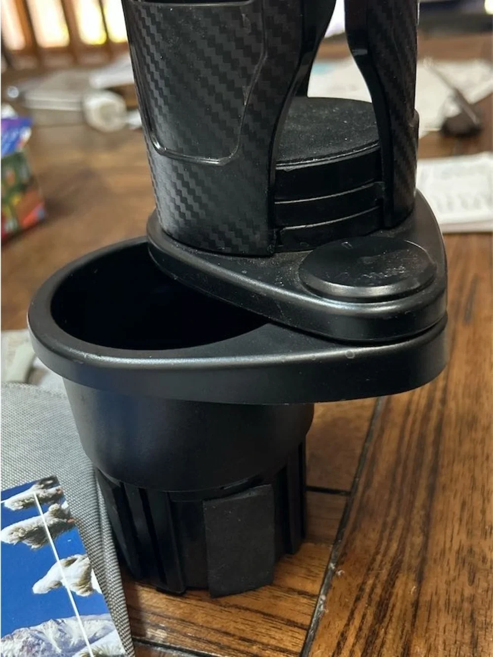 Universal Black Car Cup Holder Phone Mount all cup size and plates